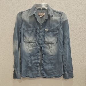 Guess Jeans Light Blue Denim Shirt